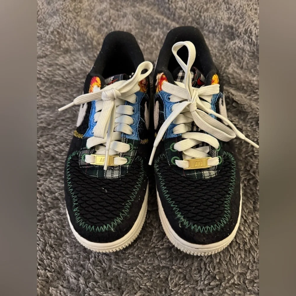 NIKE Youth Air Force 1 Low Muti Material Sneakers